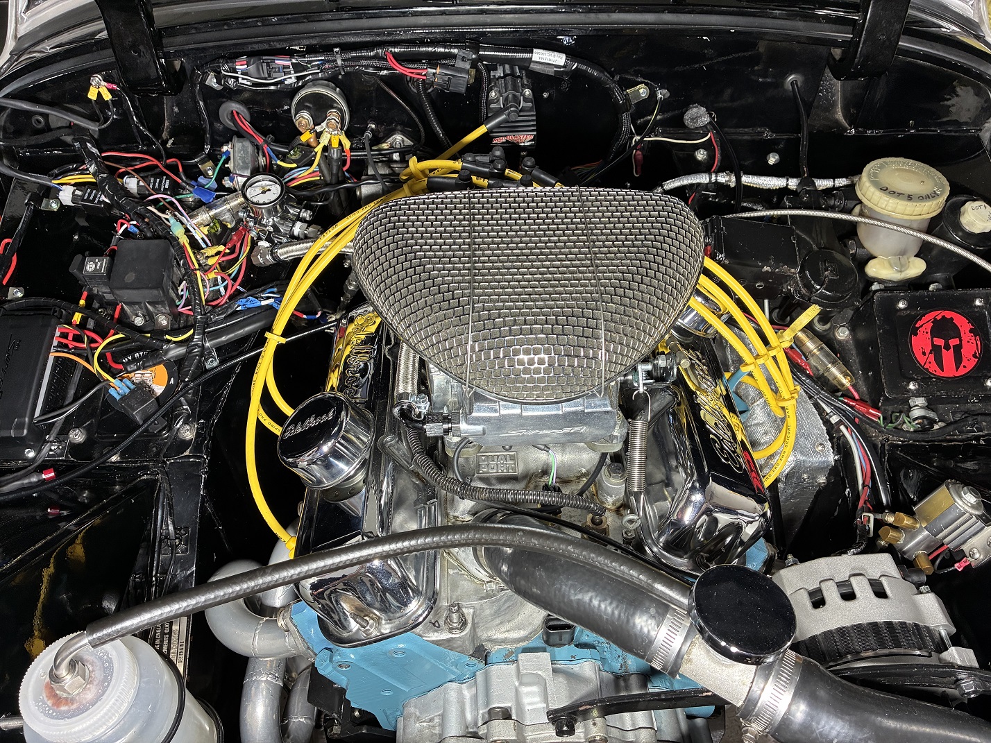 Top side engine view